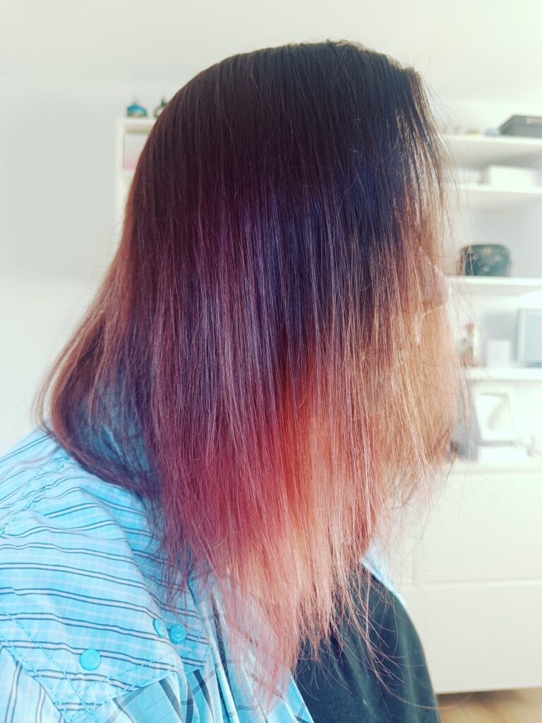 Meine Haare nach dreiwöchiger Anwendung